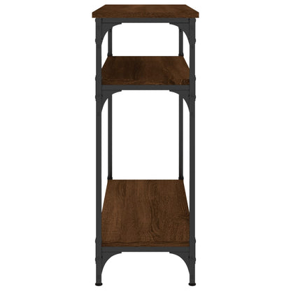 vidaXL Console de table marron aspect chêne 75x29x75 cm en bois d'ingénierie