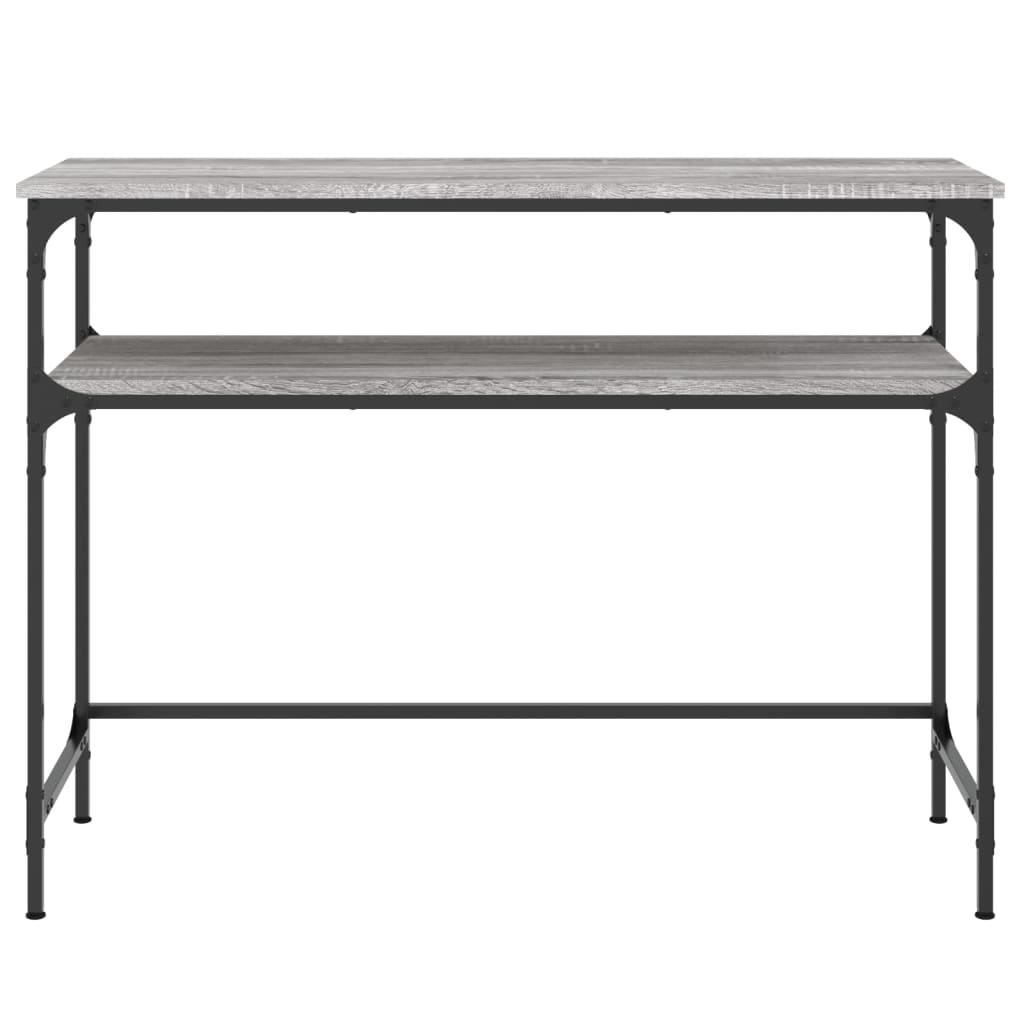 vidaXL Konsolentisch Grau Sonoma 100x35,5x75 cm Holzwerkstoff