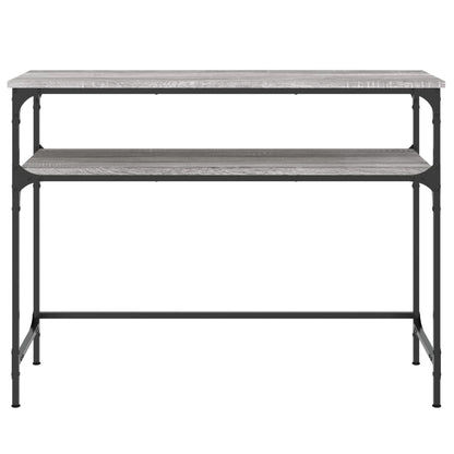 vidaXL Konsolentisch Grau Sonoma 100x35,5x75 cm Holzwerkstoff