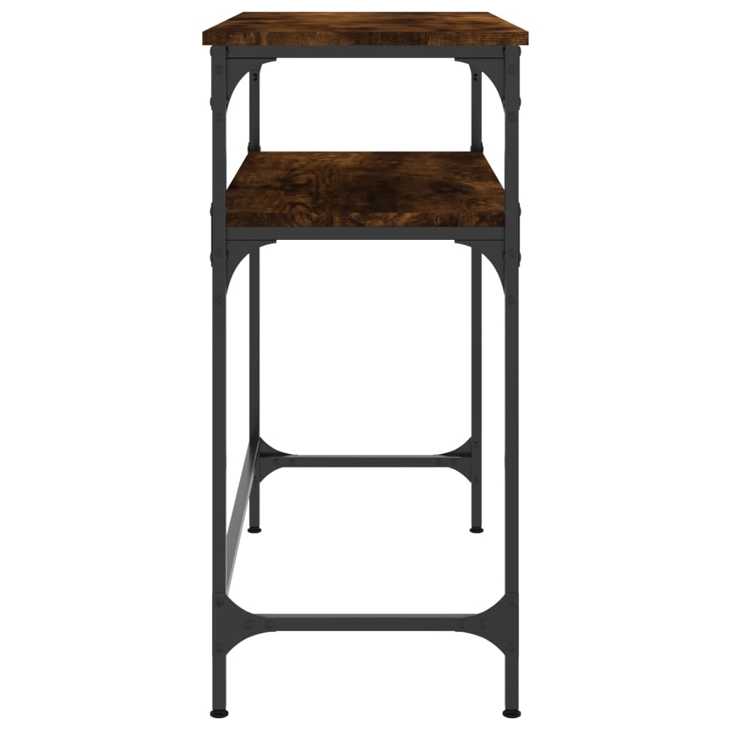 vidaXL Konsolentisch Räuchereiche 75x35,5x75 cm Holzwerkstoff