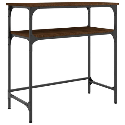 vidaXL Table Console Marron Aspect Chêne 75x35,5x75 cm Bois d'ingénierie