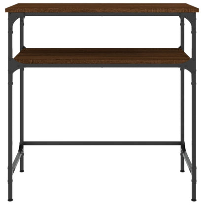 vidaXL Table Console Marron Aspect Chêne 75x35,5x75 cm Bois d'ingénierie