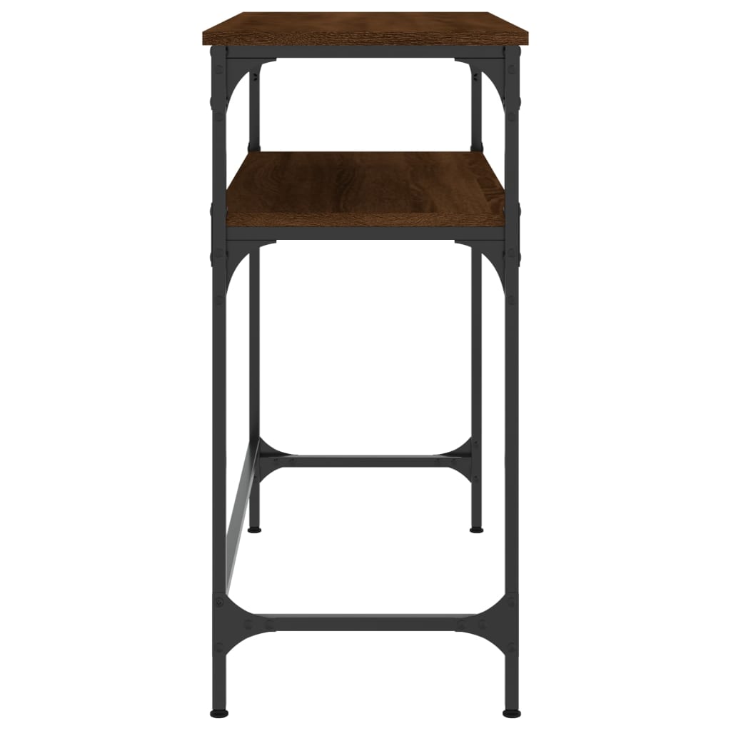 vidaXL Table Console Marron Aspect Chêne 75x35,5x75 cm Bois d'ingénierie