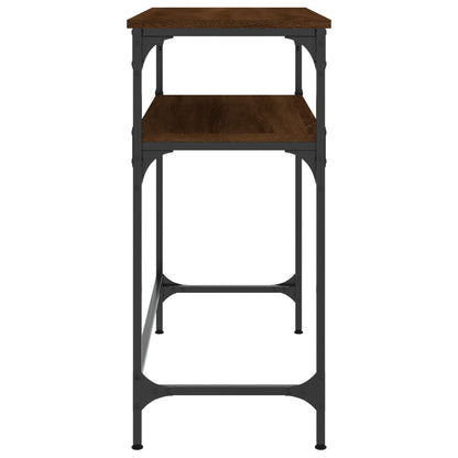 vidaXL Table Console Marron Aspect Chêne 75x35,5x75 cm Bois d'ingénierie