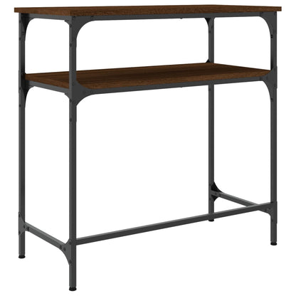 vidaXL Table Console Marron Aspect Chêne 75x35,5x75 cm Bois d'ingénierie