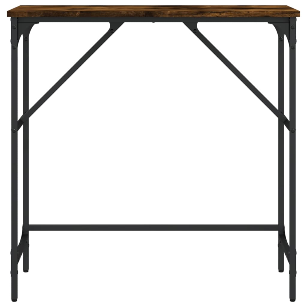 vidaXL Konsolentisch Räuchereiche 75x32x75 cm Holzwerkstoff