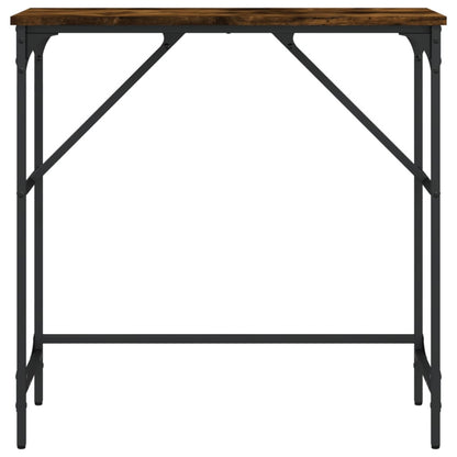 vidaXL Konsolentisch Räuchereiche 75x32x75 cm Holzwerkstoff