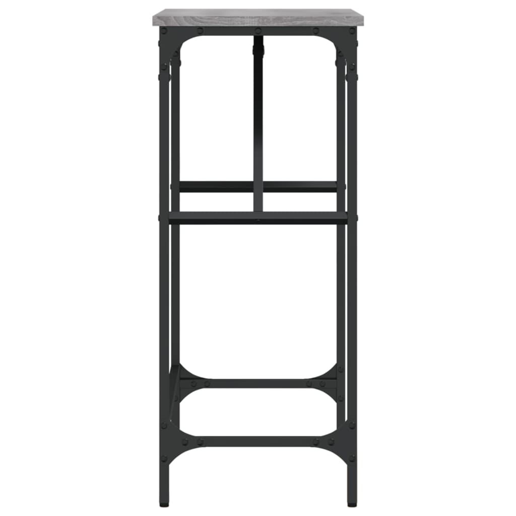 vidaXL Konsolentisch Grau Sonoma 75x32x75 cm Holzwerkstoff
