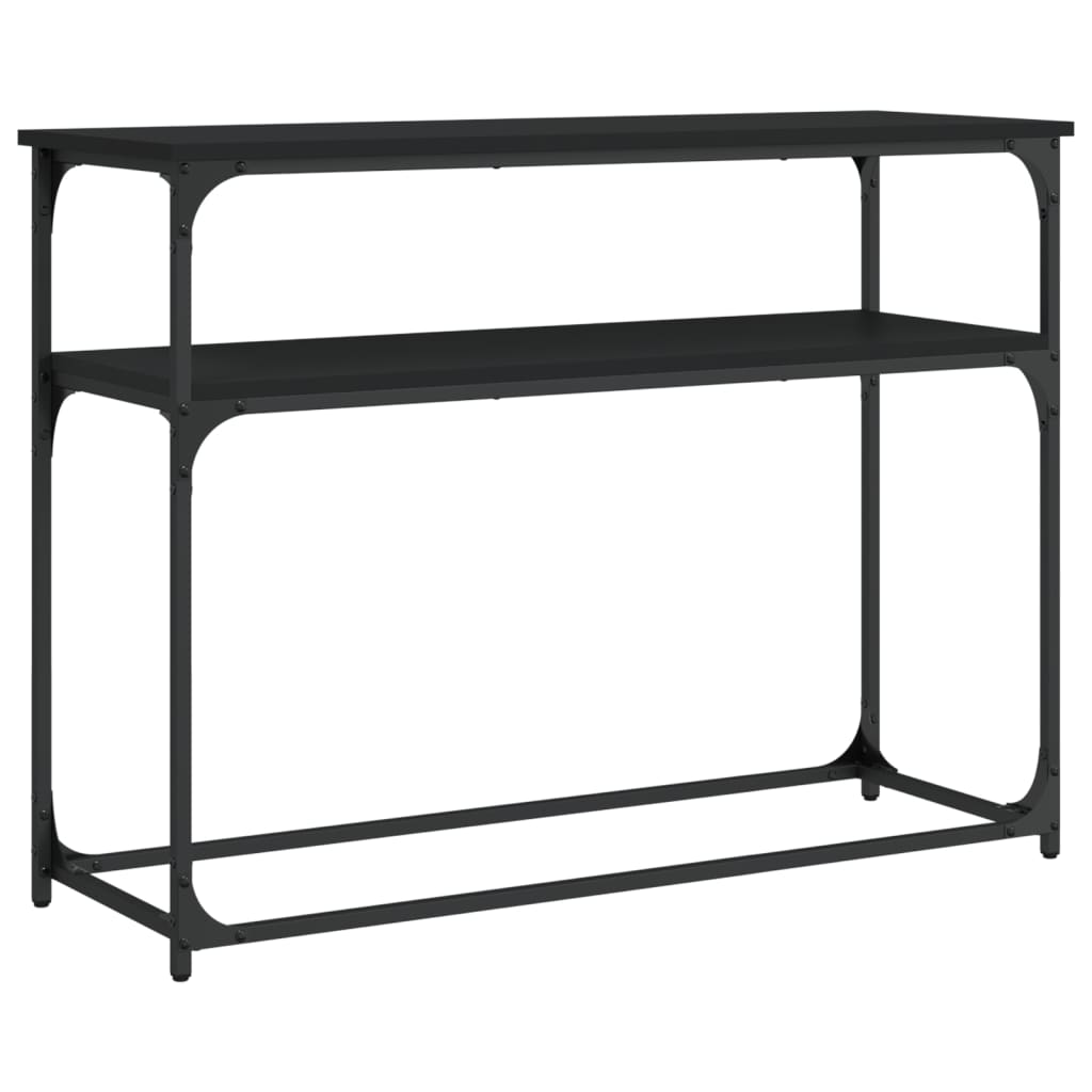 vidaXL Table console Noir 100x35,5x75 cm Bois d'ingénierie