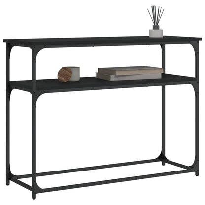 vidaXL Table console Noir 100x35,5x75 cm Bois d'ingénierie