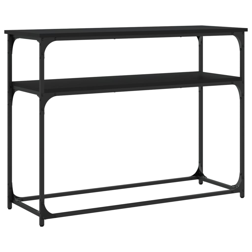 vidaXL Table console Noir 100x35,5x75 cm Bois d'ingénierie