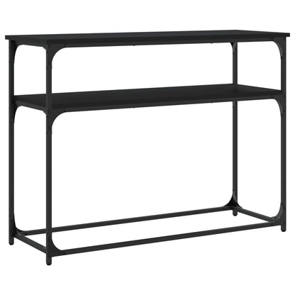 vidaXL Table console Noir 100x35,5x75 cm Bois d'ingénierie