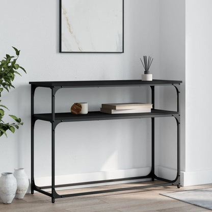 vidaXL Table console Noir 100x35,5x75 cm Bois d'ingénierie