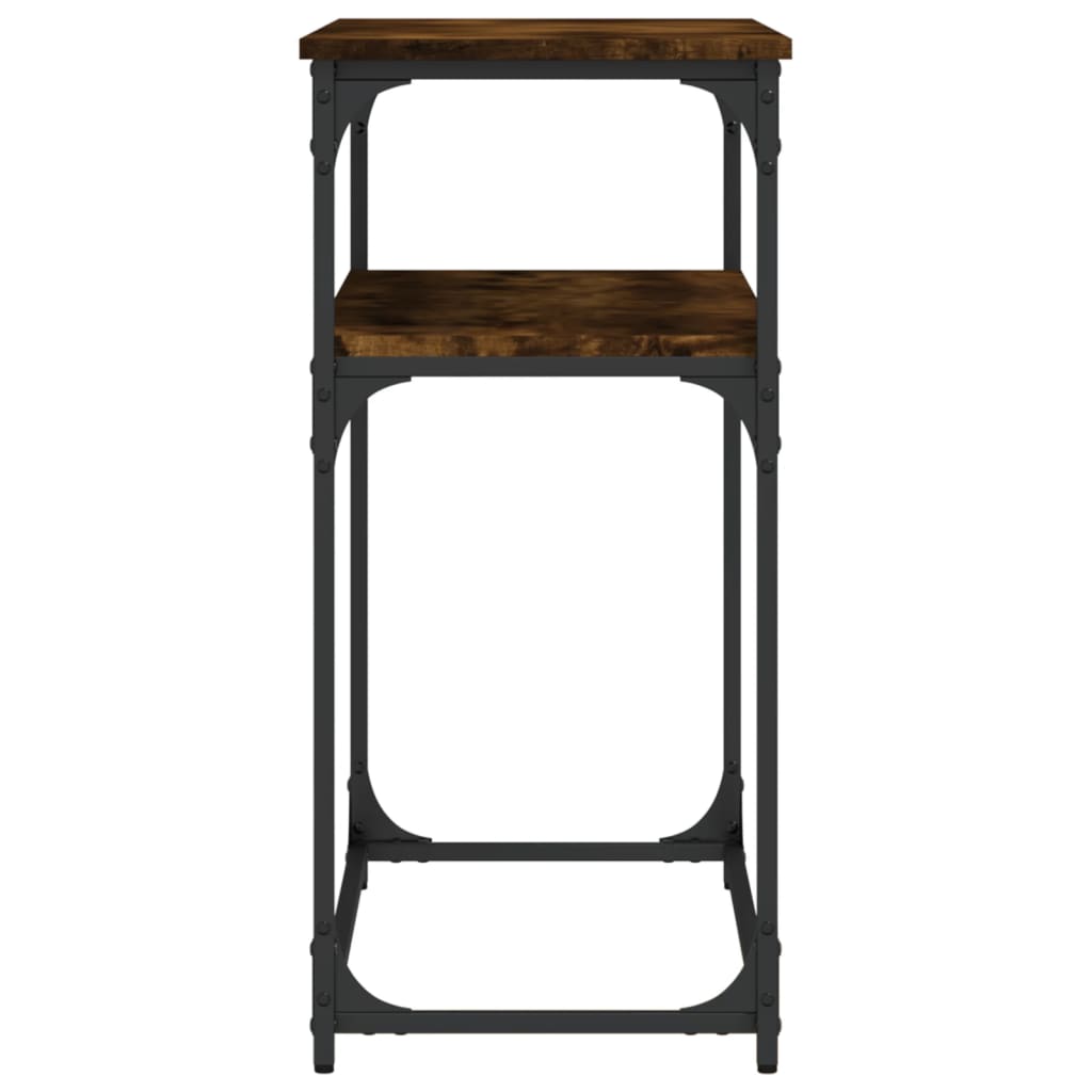 vidaXL Table console chêne fumé 100x35,5x75 cm Bois d'ingénierie