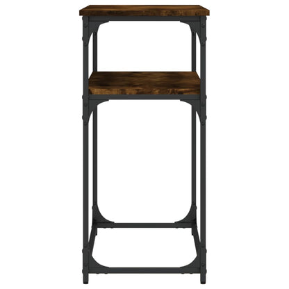 vidaXL Table console chêne fumé 100x35,5x75 cm Bois d'ingénierie