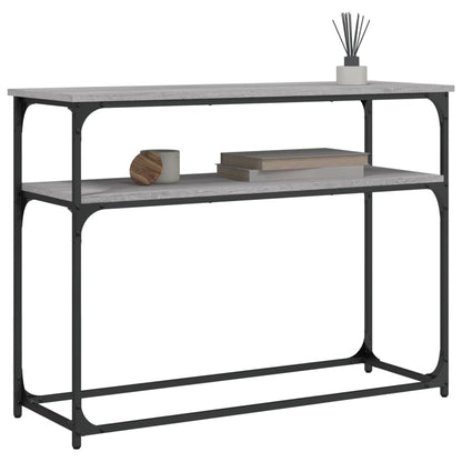 vidaXL Konsolentisch Grau Sonoma 100x35,5x75 cm Holzwerkstoff