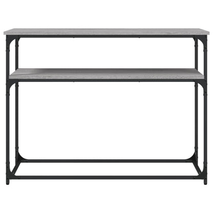 vidaXL Konsolentisch Grau Sonoma 100x35,5x75 cm Holzwerkstoff