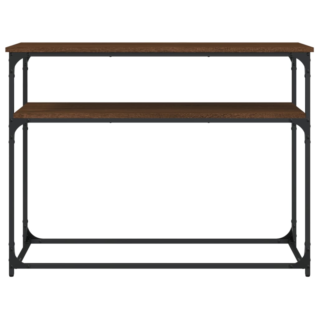 vidaXL Konsolentisch Braun Eichen-Optik 100x35,5x75 cm Holzwerkstoff