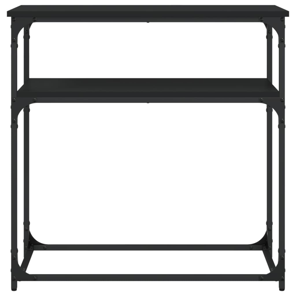 vidaXL Konsolentisch Schwarz 75x35,5x75 cm Holzwerkstoff
