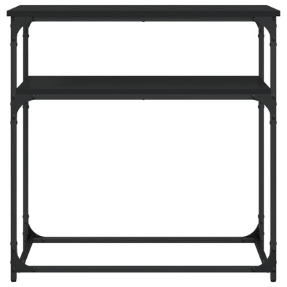 vidaXL Konsolentisch Schwarz 75x35,5x75 cm Holzwerkstoff