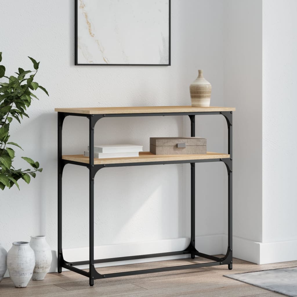 vidaXL Console chêne sonoma 75x35,5x75 cm Aggloméré