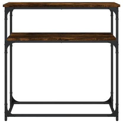 vidaXL Konsolentisch Räuchereiche 75x35,5x75 cm Holzwerkstoff