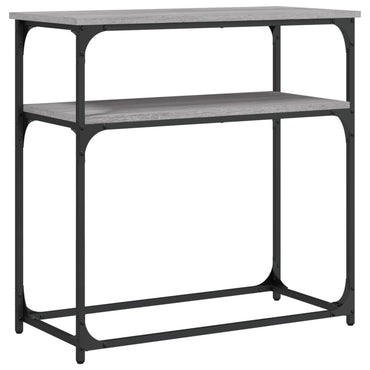 vidaXL Console de table gris Sonoma 75x35,5x75 cm Aggloméré