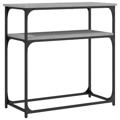 vidaXL Console de table gris Sonoma 75x35,5x75 cm Aggloméré