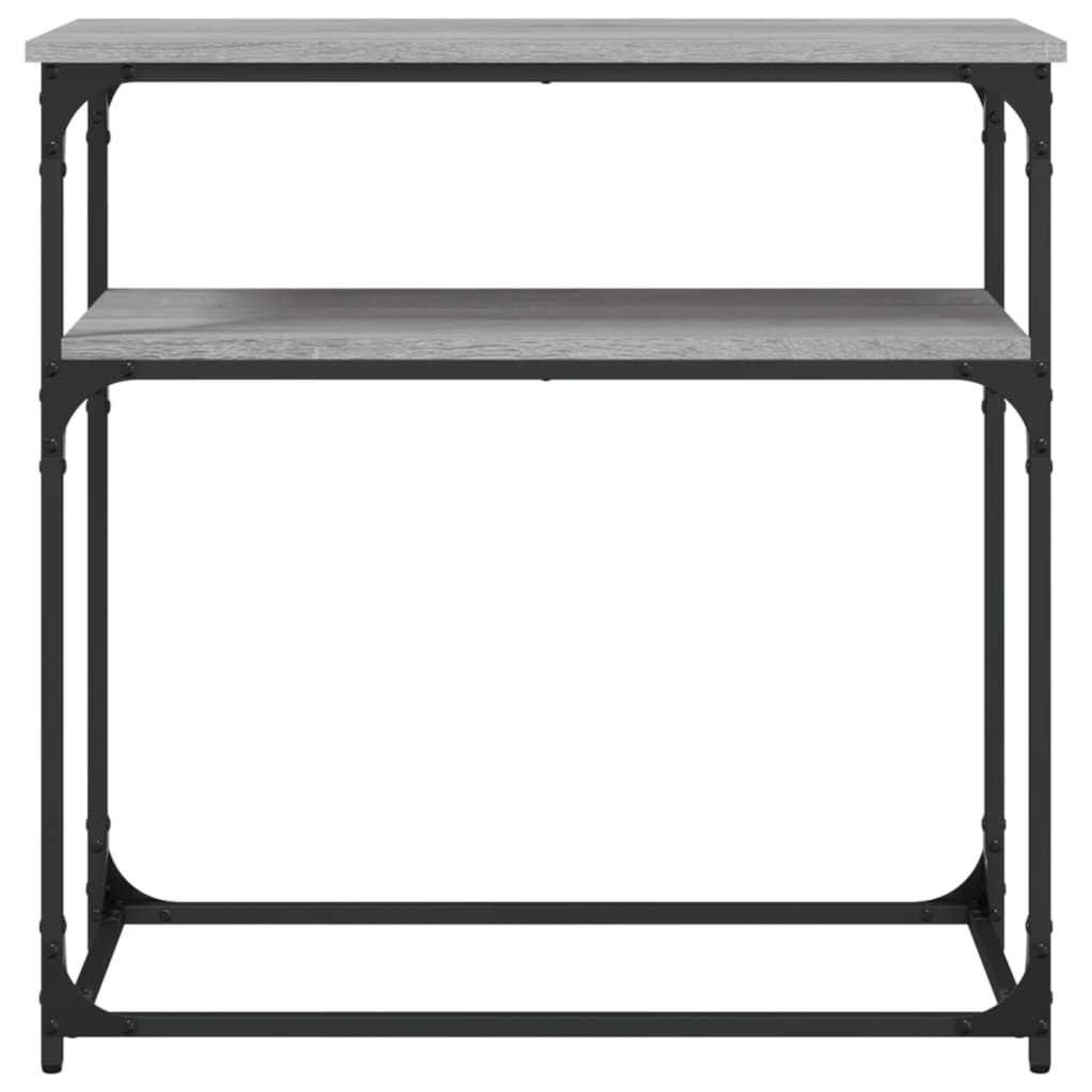 vidaXL Console de table gris Sonoma 75x35,5x75 cm Aggloméré