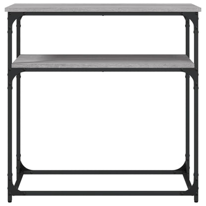 vidaXL Console de table gris Sonoma 75x35,5x75 cm Aggloméré