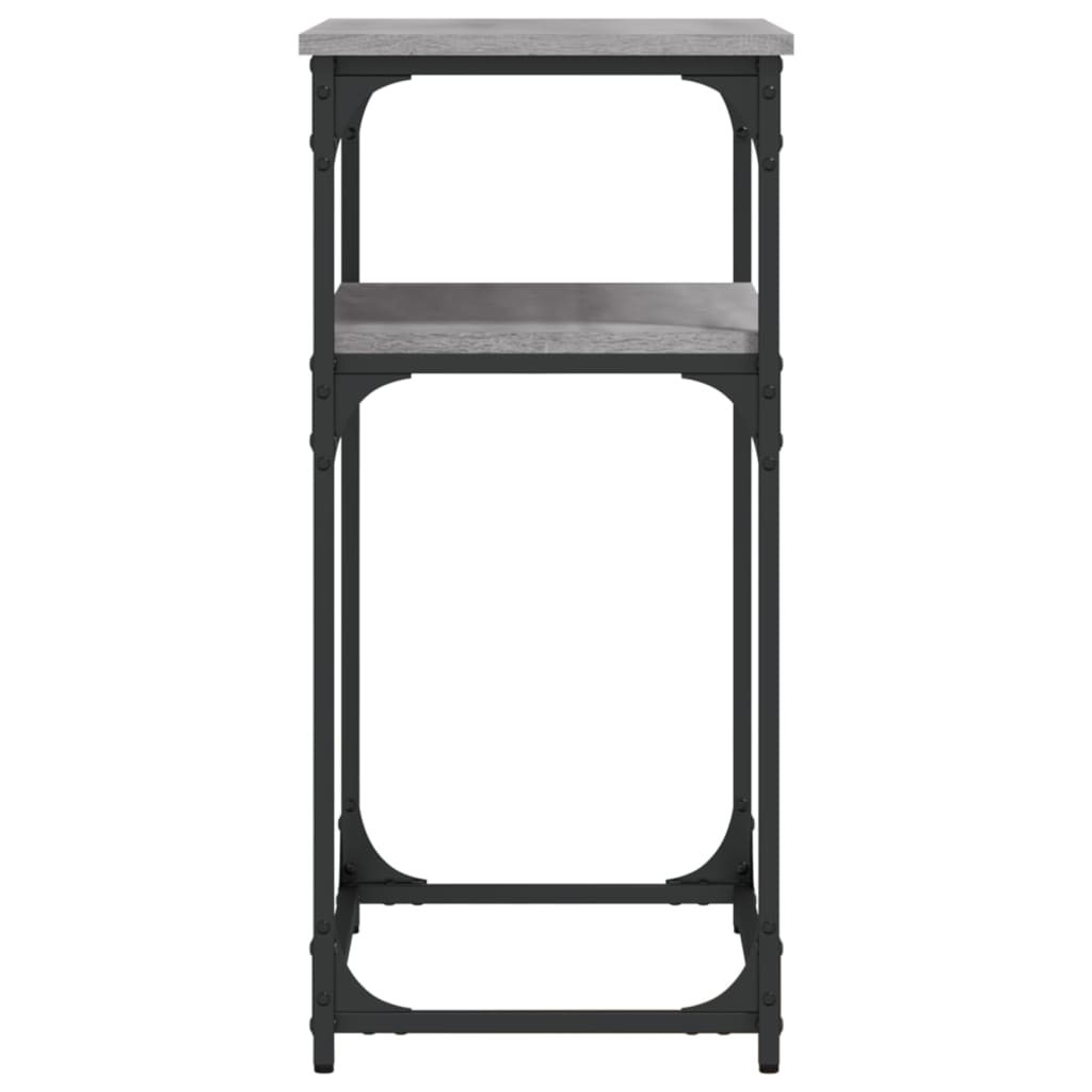 vidaXL Console de table gris Sonoma 75x35,5x75 cm Aggloméré
