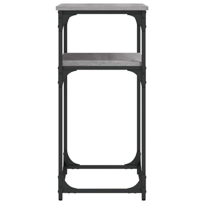 vidaXL Console de table gris Sonoma 75x35,5x75 cm Aggloméré