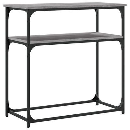 vidaXL Console de table gris Sonoma 75x35,5x75 cm Aggloméré