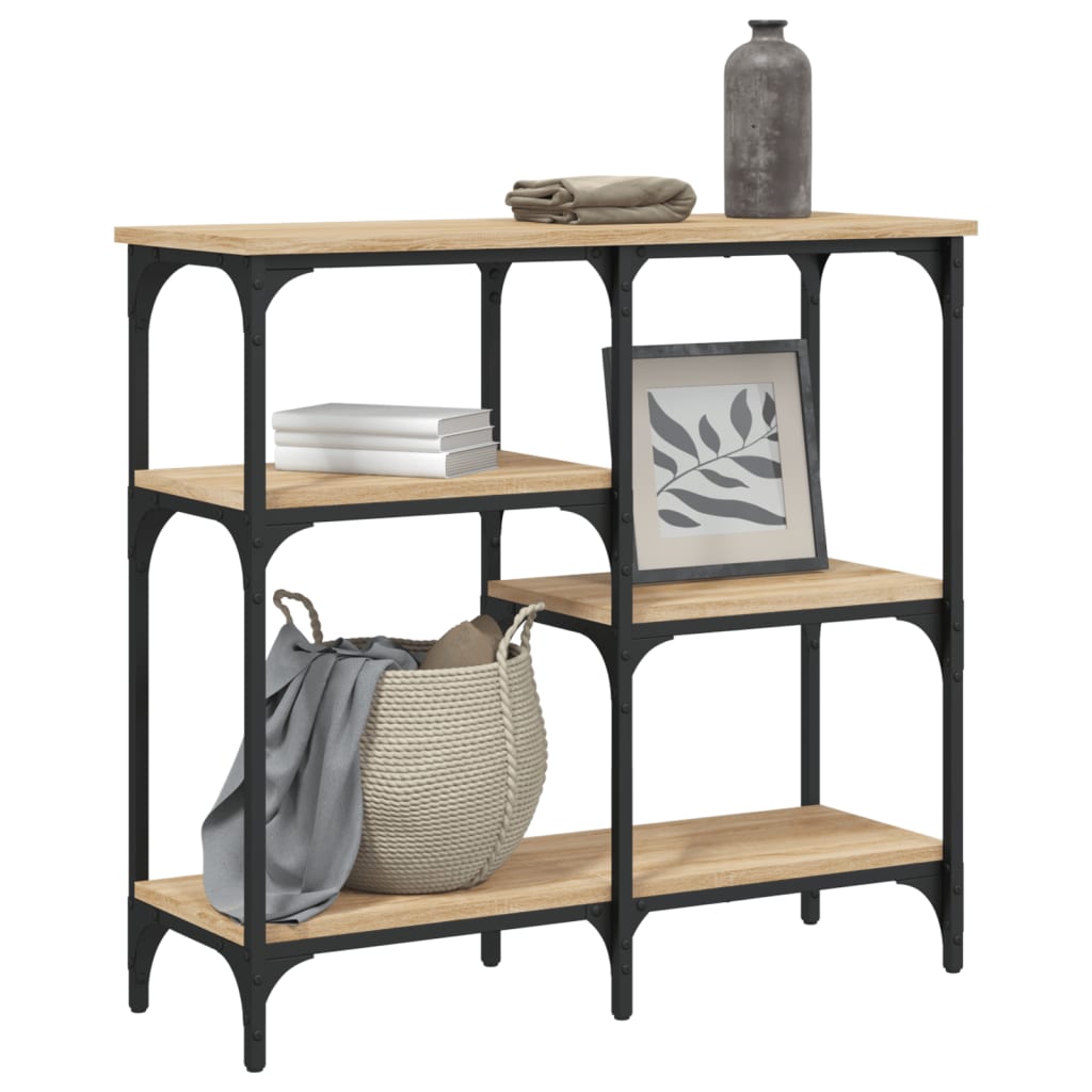 vidaXL Konsolentisch Sonoma-Eiche 80 x 29 x 75 cm Holzwerkstoff