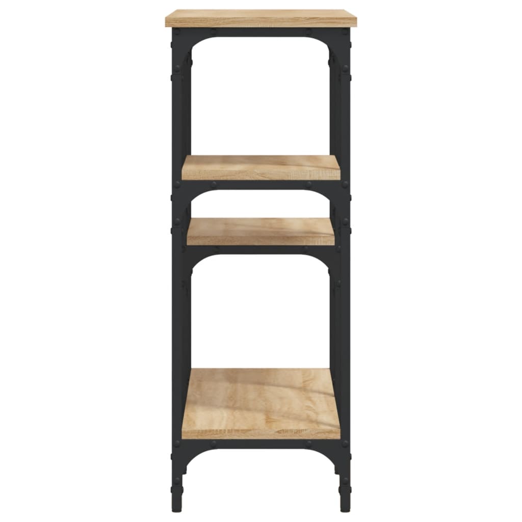 vidaXL Konsolentisch Sonoma-Eiche 80 x 29 x 75 cm Holzwerkstoff