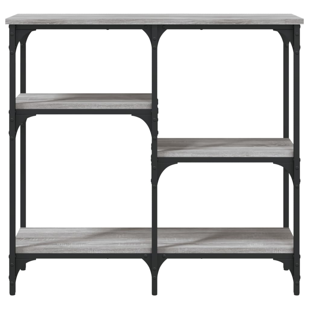 vidaXL Console de table gris sonoma 80x29x75 cm Aggloméré