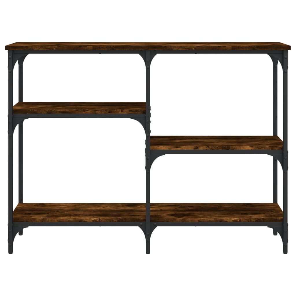 vidaXL Console en aggloméré chêne fumé 102x29x75 cm