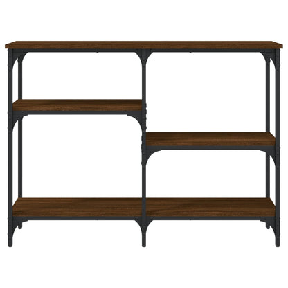 vidaXL Console Chêne Brun 102x29x75 cm Bois d'ingénierie