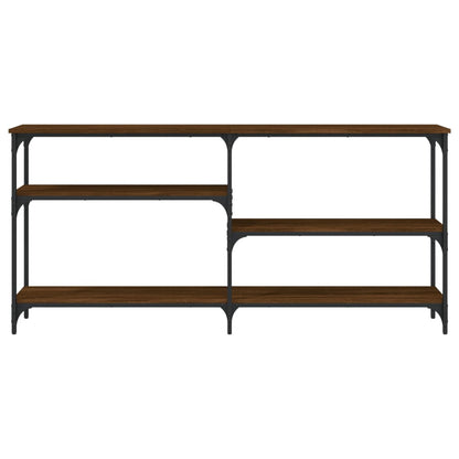 vidaXL Console marron aspect chêne 160x29x75 cm Bois d'ingénierie