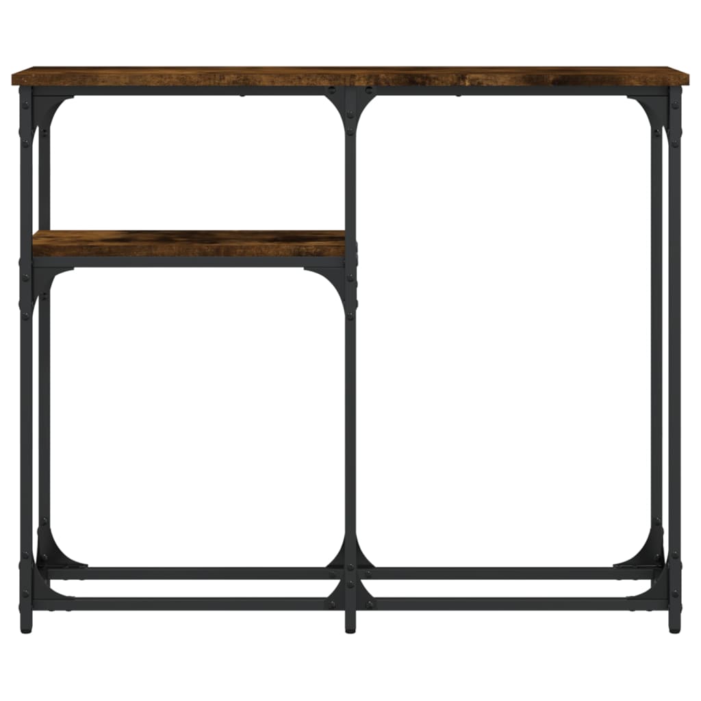 vidaXL Console Chêne Fumé 90x22,5x75 cm Bois d'ingénierie