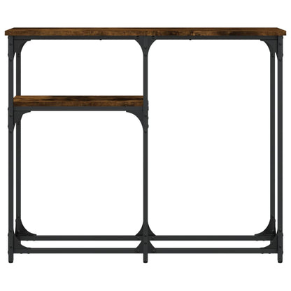 vidaXL Console Chêne Fumé 90x22,5x75 cm Bois d'ingénierie
