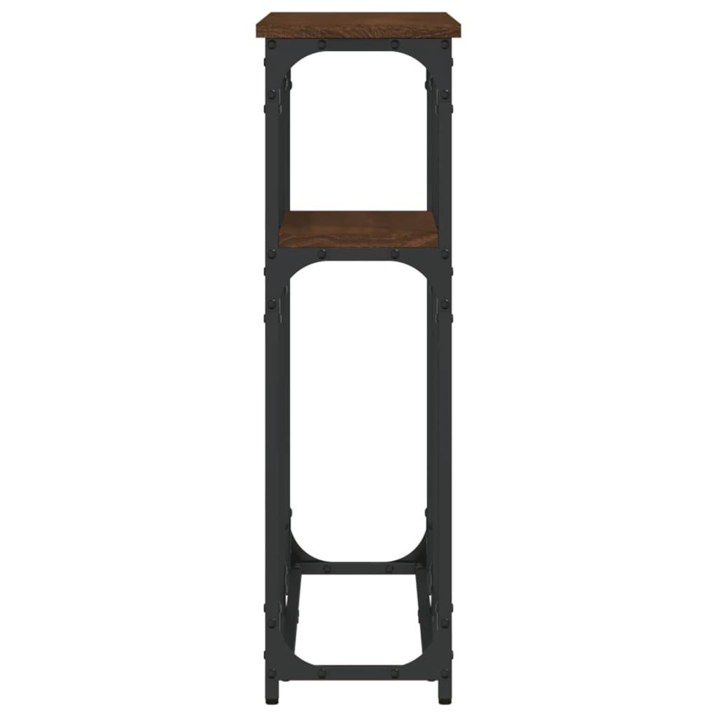 vidaXL Konsolentisch Braun Eichen-Optik 90x22,5x75 cm Holzwerkstoff