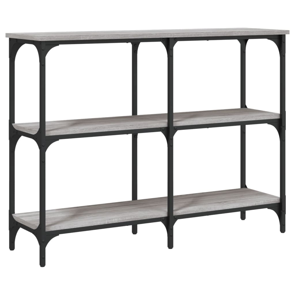 vidaXL Console de table grise Sonoma 100x29x75 cm en bois d'ingénierie