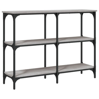 vidaXL Console de table grise Sonoma 100x29x75 cm en bois d'ingénierie