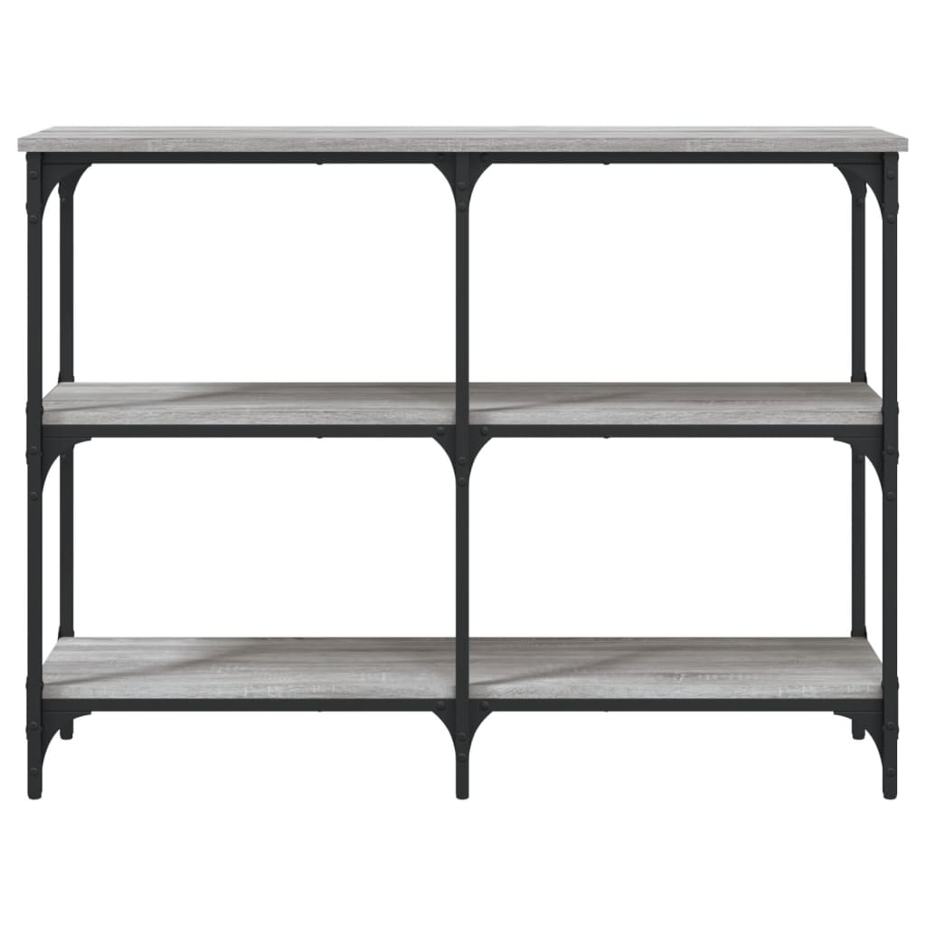 vidaXL Console de table grise Sonoma 100x29x75 cm en bois d'ingénierie