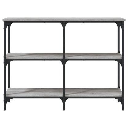 vidaXL Console de table grise Sonoma 100x29x75 cm en bois d'ingénierie