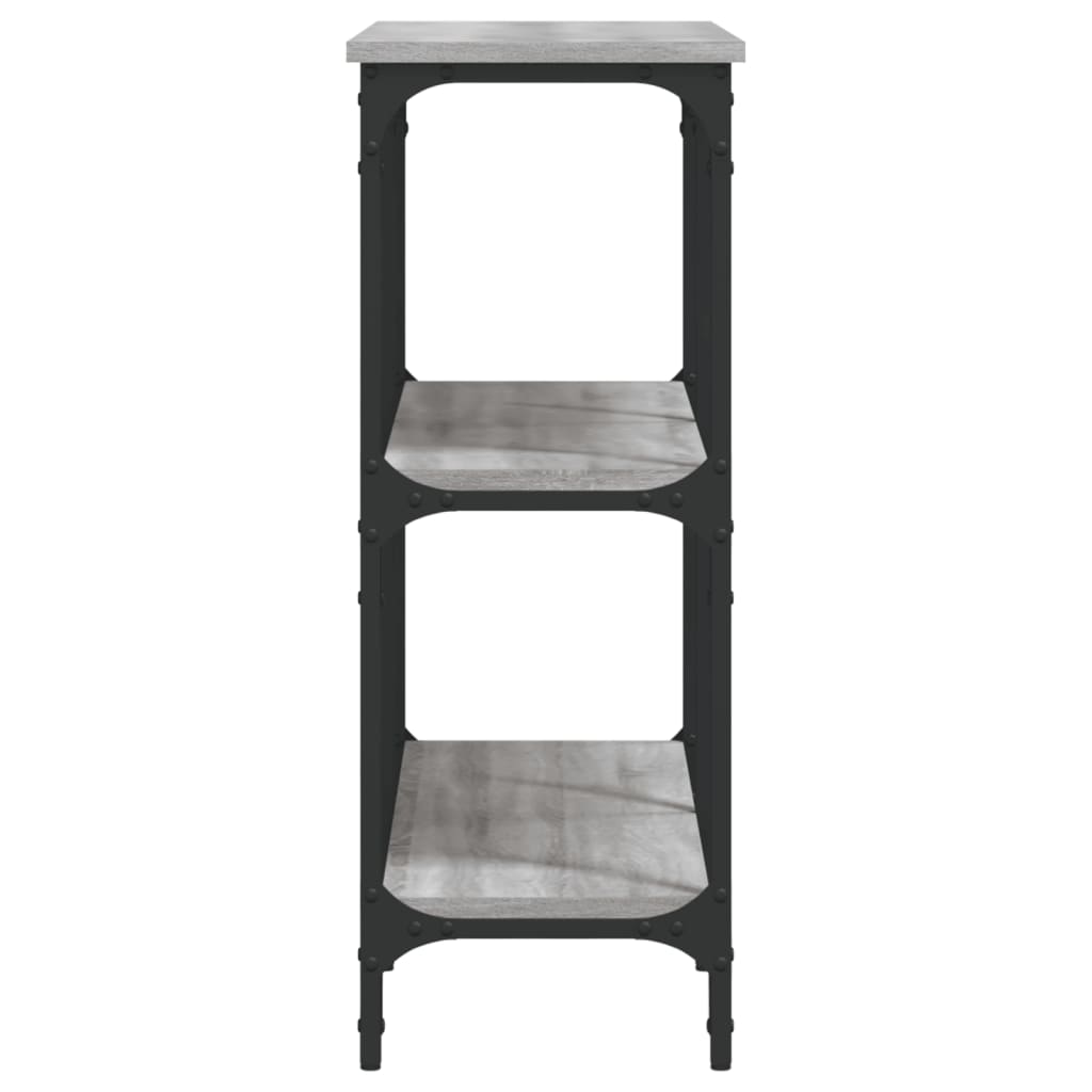 vidaXL Console de table grise Sonoma 100x29x75 cm en bois d'ingénierie