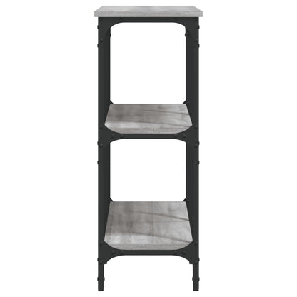 vidaXL Console de table grise Sonoma 100x29x75 cm en bois d'ingénierie
