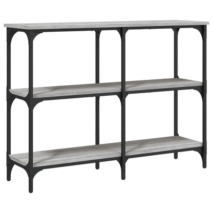 vidaXL Console de table grise Sonoma 100x29x75 cm en bois d'ingénierie