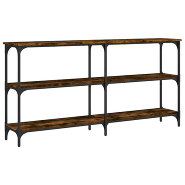 vidaXL Console chêne fumé 150x29x75 cm Bois d'ingénierie